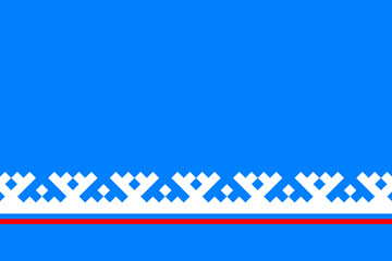 Flag of Yamalo-Nenets Autonomous Okrug (Russian Federation, Russia) Yamalia, YaNAO