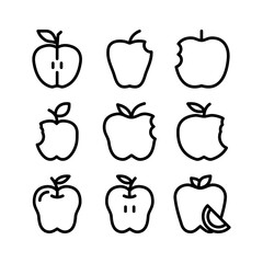 apple icon or logo isolated sign symbol vector illustration - high quality black style vector icons
