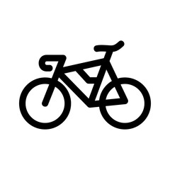 bicycle icon or logo isolated sign symbol vector illustration - high quality black style vector icons
