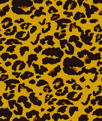Obraz premium Hand Drawing Abstract Three Colors Furry Cheetah Leopard Leather Animal Skin Geometric Shapes Repeating Vector Pattern Isolated Background