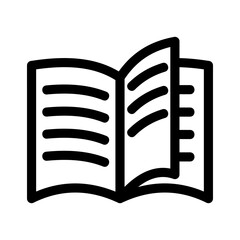 book icon or logo isolated sign symbol vector illustration - high quality black style vector icons
