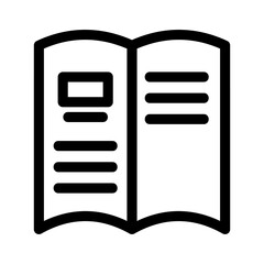 book icon or logo isolated sign symbol vector illustration - high quality black style vector icons
