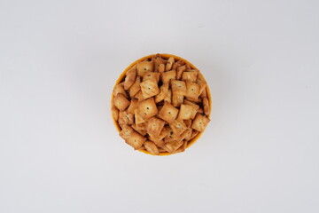 Jeera Bites in White Bowl 