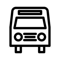 bus icon or logo isolated sign symbol vector illustration - high quality black style vector icons
