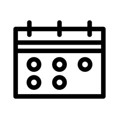 calendar icon or logo isolated sign symbol vector illustration - high quality black style vector icons
