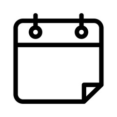 calendar icon or logo isolated sign symbol vector illustration - high quality black style vector icons
