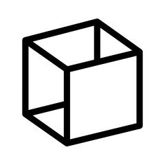 cube icon or logo isolated sign symbol vector illustration - high quality black style vector icons
