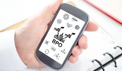 Bpo concept on a smartphone