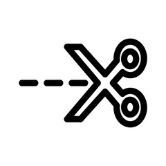 cut icon or logo isolated sign symbol vector illustration - high quality black style vector icons
