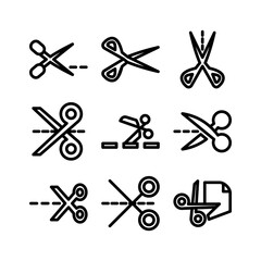 cut icon or logo isolated sign symbol vector illustration - high quality black style vector icons
