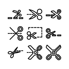 cut icon or logo isolated sign symbol vector illustration - high quality black style vector icons
