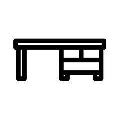 desk icon or logo isolated sign symbol vector illustration - high quality black style vector icons
