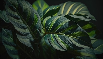 Fototapeta na wymiar leaves background generative AI