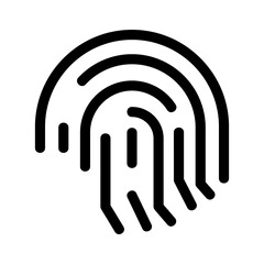 fingerprint icon or logo isolated sign symbol vector illustration - high quality black style vector icons
