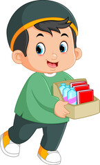 a Muslim boy is passionate about selling drinking water and some story books