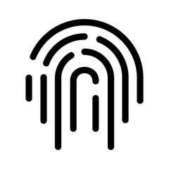 fingerprint icon or logo isolated sign symbol vector illustration - high quality black style vector icons
