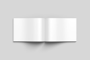 A4 landscape magazine blank mockup