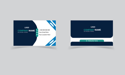 Fototapeta na wymiar Modern and creative business card design with modern shapes.