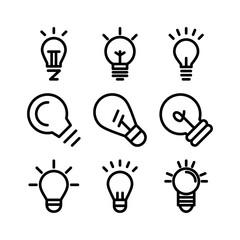 idea icon or logo isolated sign symbol vector illustration - high quality black style vector icons
