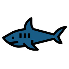 shank filled outline icon style