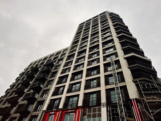 office building with sky