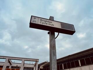 signpost in the city