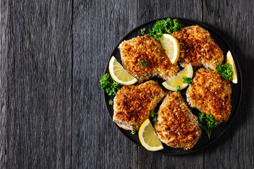 baked in oven panko breaded pork chops on bone