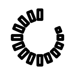 loader icon or logo isolated sign symbol vector illustration - high quality black style vector icons
