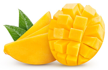 Mango isolated. Mango on white. Full depth of field. With clipping path