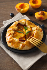 Fruit galette, composition for tasty food concept