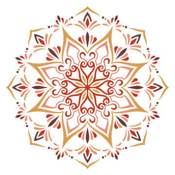 タトゥー風の幾何学模様型マンダラアート