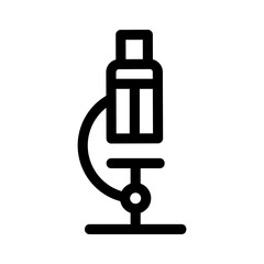 microscope icon or logo isolated sign symbol vector illustration - high quality black style vector icons
