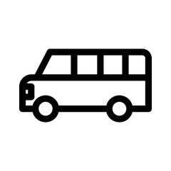 minibus icon or logo isolated sign symbol vector illustration - high quality black style vector icons
