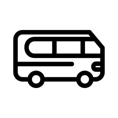 minibus icon or logo isolated sign symbol vector illustration - high quality black style vector icons
