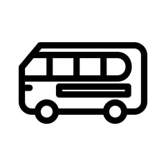 minibus icon or logo isolated sign symbol vector illustration - high quality black style vector icons
