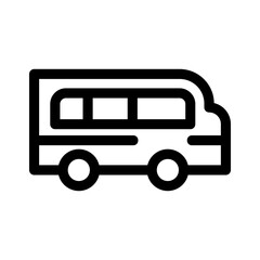 minibus icon or logo isolated sign symbol vector illustration - high quality black style vector icons
