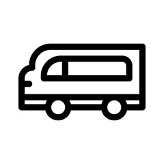 minibus icon or logo isolated sign symbol vector illustration - high quality black style vector icons
