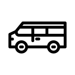 minibus icon or logo isolated sign symbol vector illustration - high quality black style vector icons

