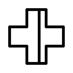 plus icon or logo isolated sign symbol vector illustration - high quality black style vector icons
