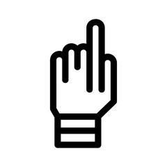 Obraz premium pointing icon or logo isolated sign symbol vector illustration - high quality black style vector icons 