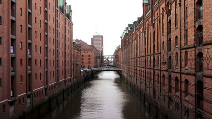 Naklejka premium Hamburg Speicherstadt