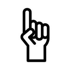 pointing icon or logo isolated sign symbol vector illustration - high quality black style vector icons
