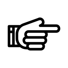 pointing icon or logo isolated sign symbol vector illustration - high quality black style vector icons
