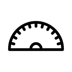 protractor icon or logo isolated sign symbol vector illustration - high quality black style vector icons
