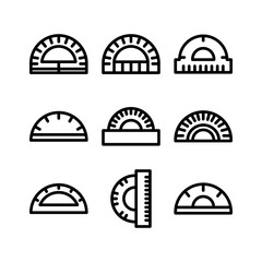 Fototapeta premium protractor icon or logo isolated sign symbol vector illustration - high quality black style vector icons 