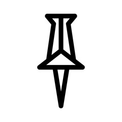 push pin icon or logo isolated sign symbol vector illustration - high quality black style vector icons
