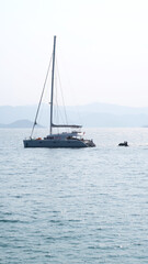 Fototapeta premium yacht in the sea