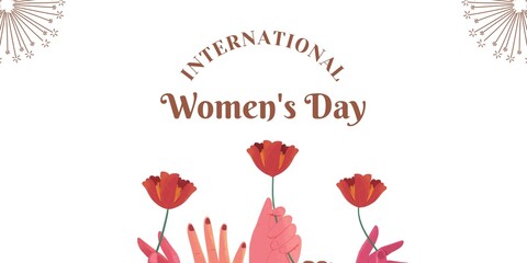 International Women's Day Banner. Women's Day illustration.