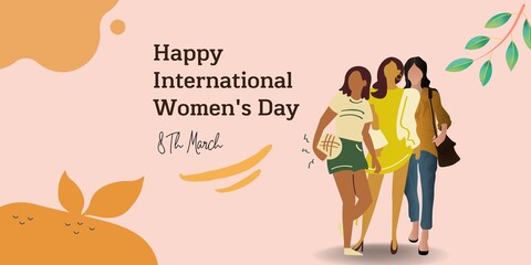 International Women's Day Banner. Campaign
