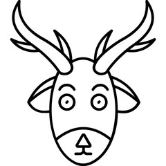 Deer Vector icon which can easily modify or edit


